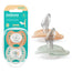 Anatomické cumlíky Baboo Calmy 0–6 mesiacov Peachy Keen, 2 kusy