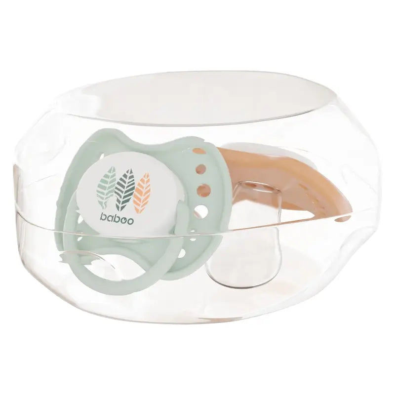 Anatomické cumlíky Baboo Calmy 0–6 mesiacov Peachy Keen, 2 kusy