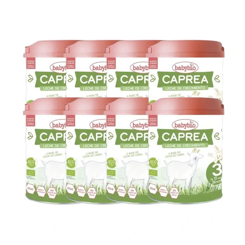 Babybio Caprea 3 Goat Milk 12-36 Months, Pack 8 x 800g