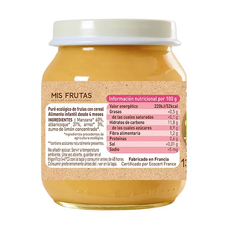 Babybio Ovocie s obilninami, 130 g