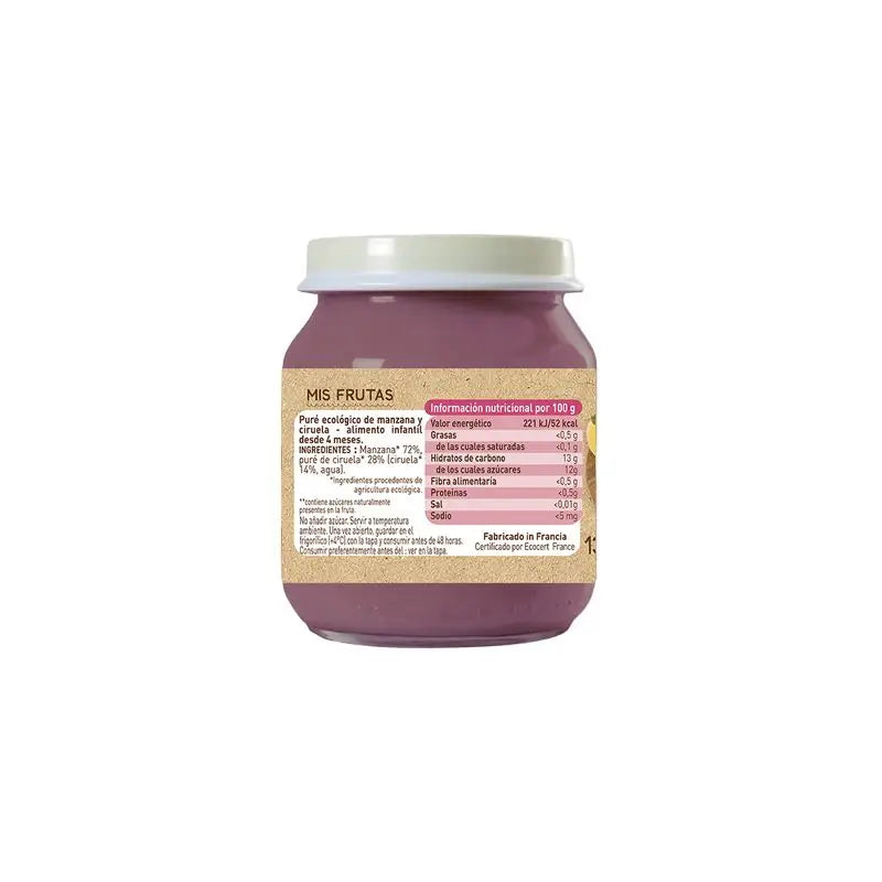 Babybio Jablko a slivka, 130 g