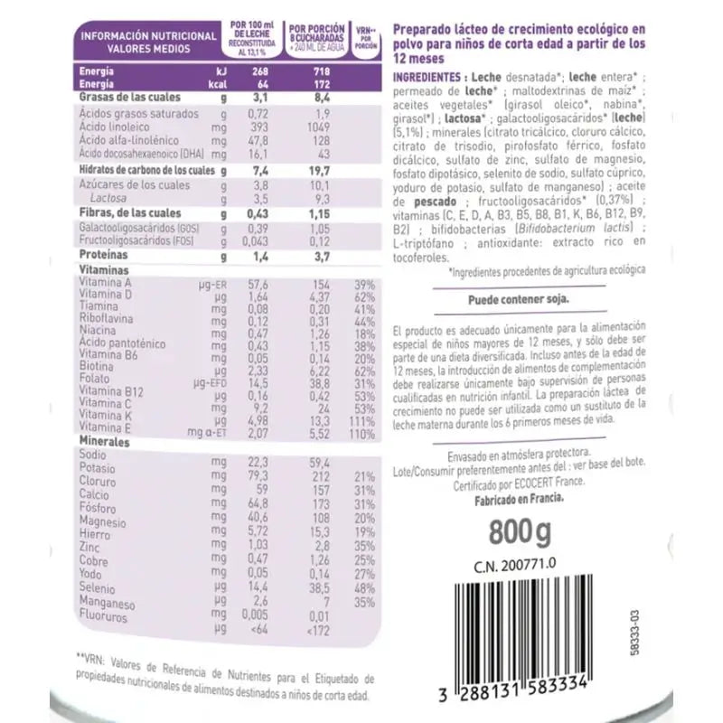 Babybio balenie mlieka Optima 2 a 3 + jogurty z kravského mlieka