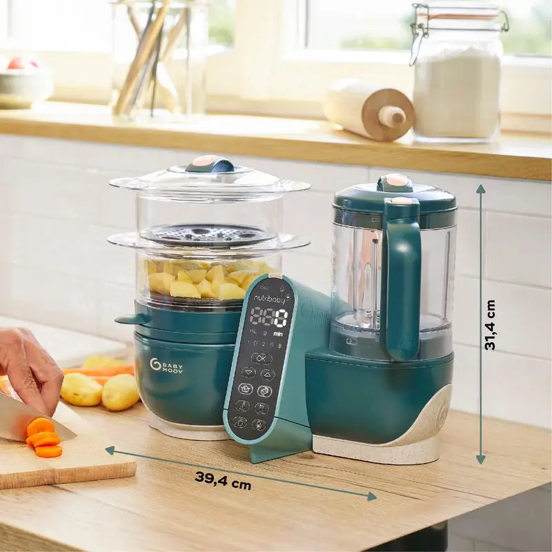 Babymoov Multifunkčný detský robot 6 v 1 Nutribaby(+) Opal Green