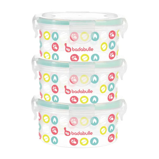 Badabulle Kit of 3 Containers, 3x330ml