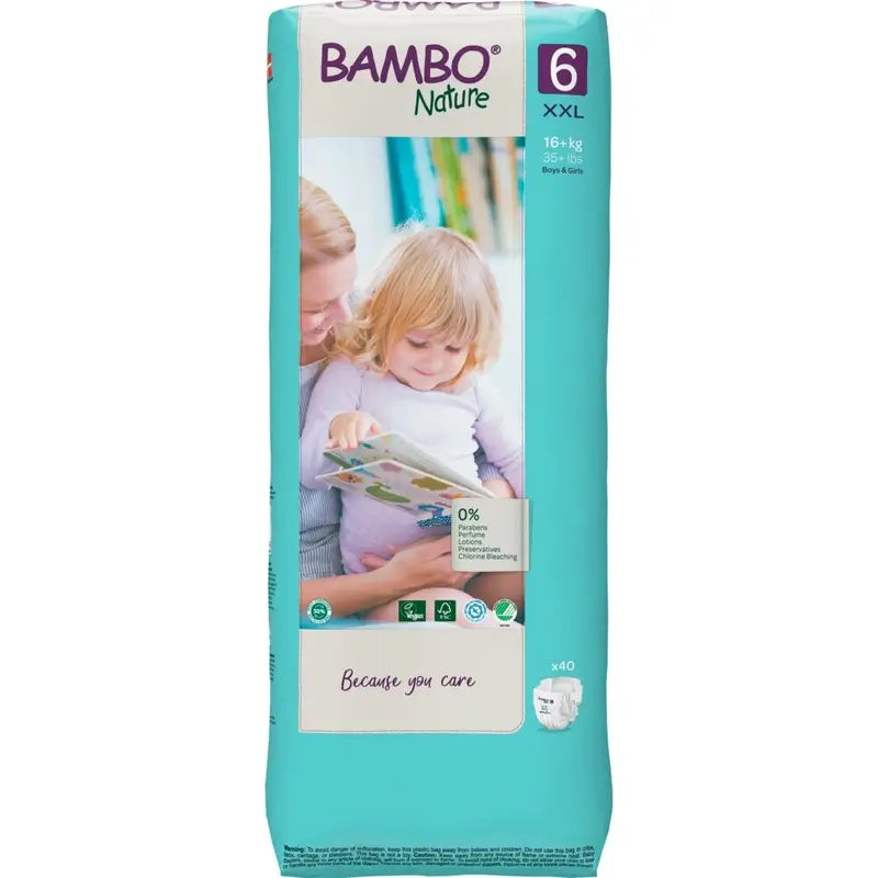 Bambo Nature Plienky veľkosť 6 (16+ kg), 40 kusov