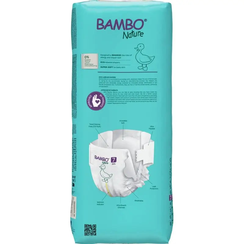 Bambo Nature plienky veľkosť 7 (18+ kg), 40 kusov