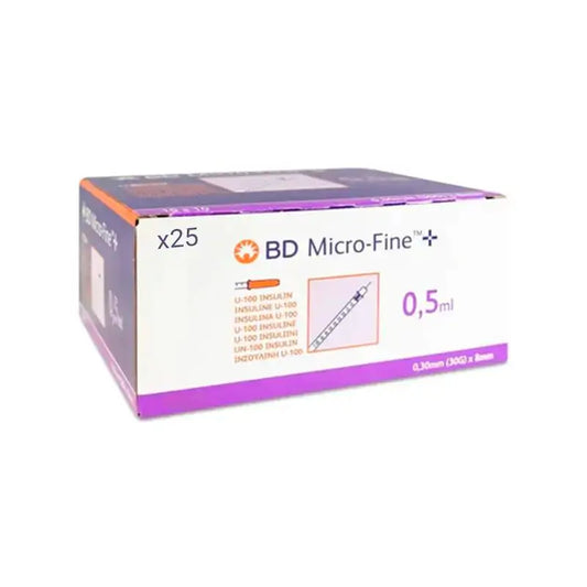 Bd Plastipak Pack – Inzulínová injekčná striekačka Microfine, 10 kusov, 10 x 25 ks