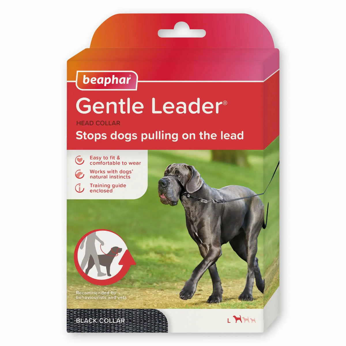 Beaphar Gentle Leader, veľkosť L, čierna, 1 ks