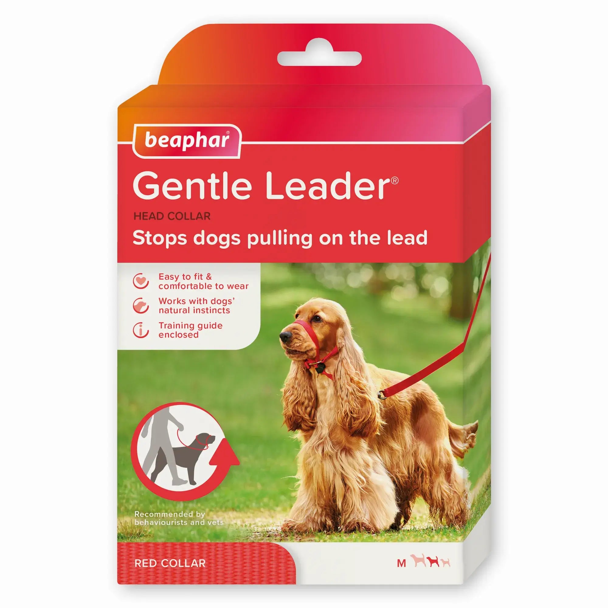 Beaphar Gentle Leader, veľkosť M, červená, 1 ks