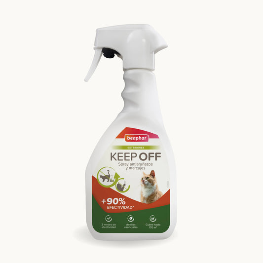 Beaphar Keep Off – sprej na vonkajšie použitie proti škrabaniu a značkovaniu mačiek, 500 ml