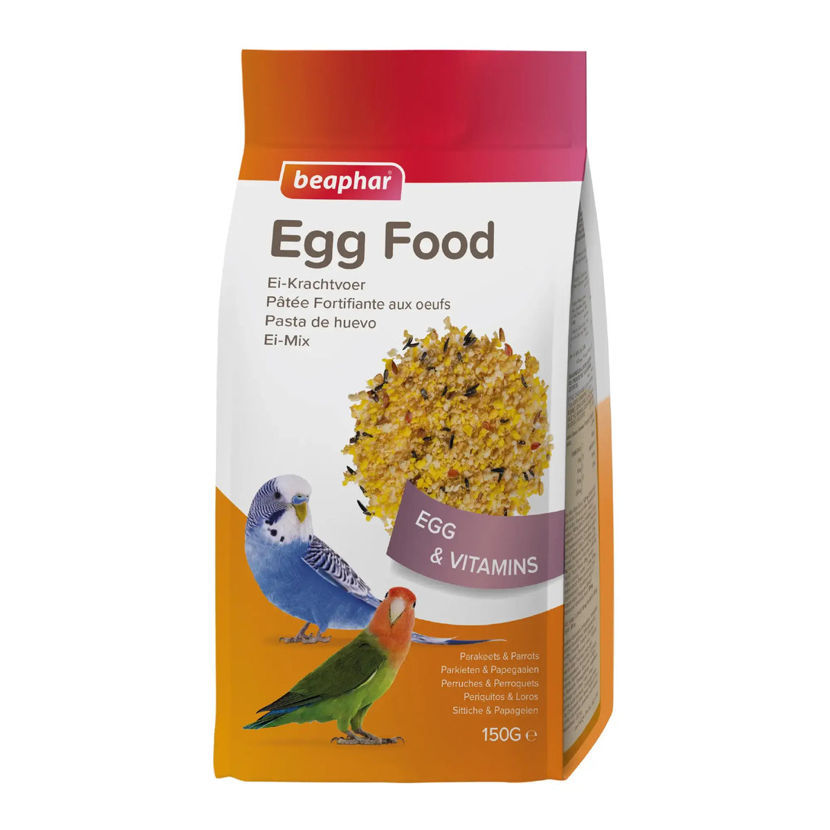 Beaphar Vaječná pasta pre vrabce, agapornis a papagáje, 150 g