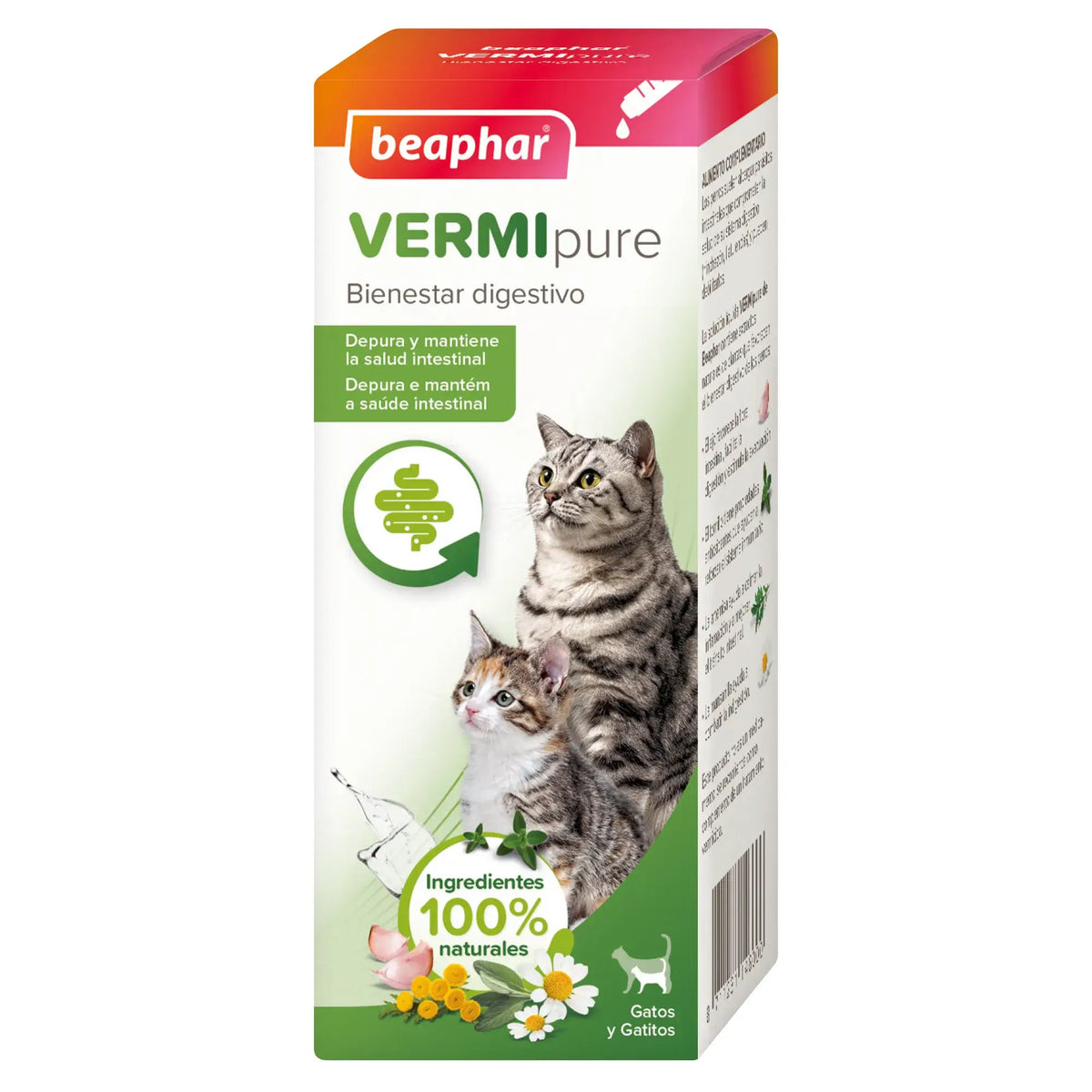 Beaphar Vermipure – prírodný tekutý prípravok pre mačky, 50 ml