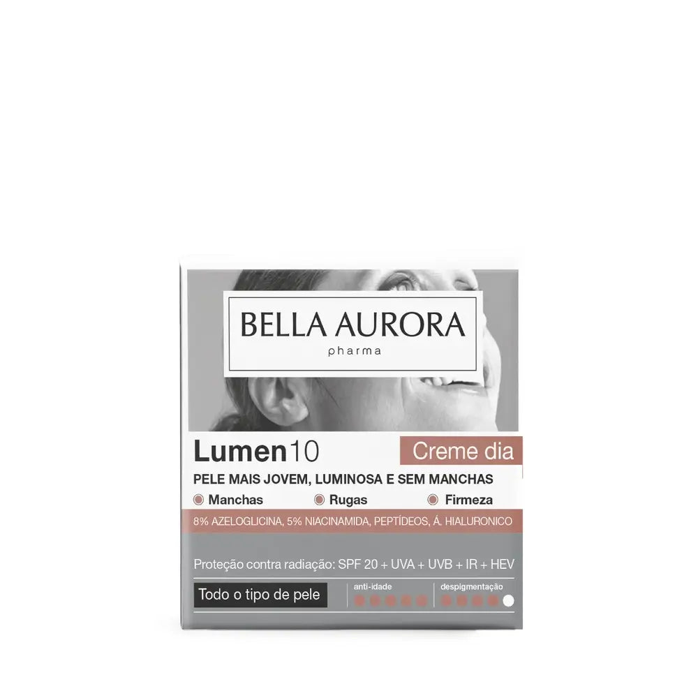 Bella Aurora Lumen10 – denný krém proti starnutiu a pigmentovým škvrnám, 50 ml