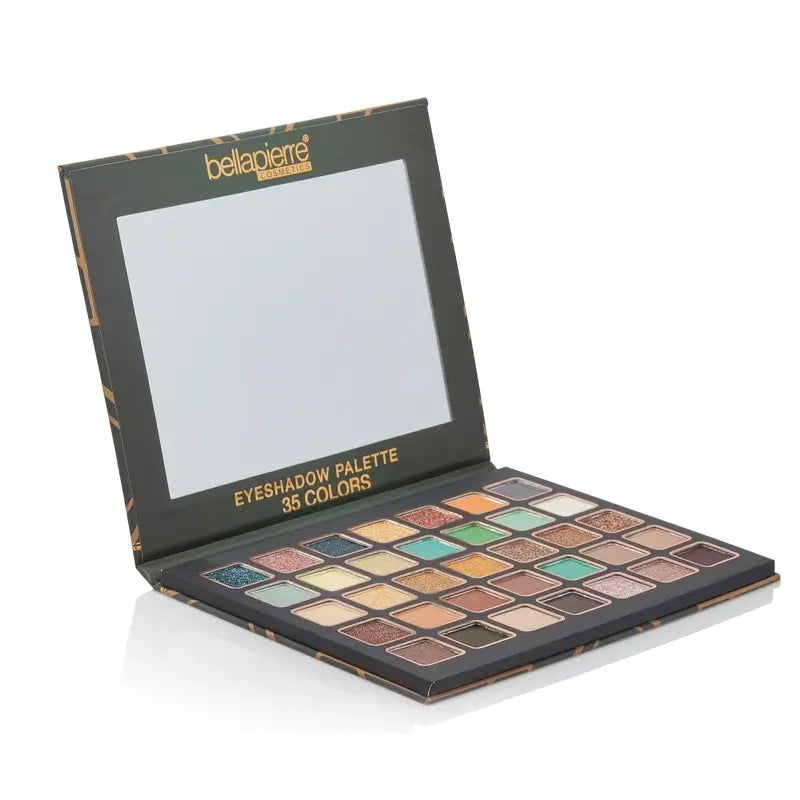 Paleta očných tieňov Bellapierre Cosmetics Emerald City, 35 odtieňov, 38 g