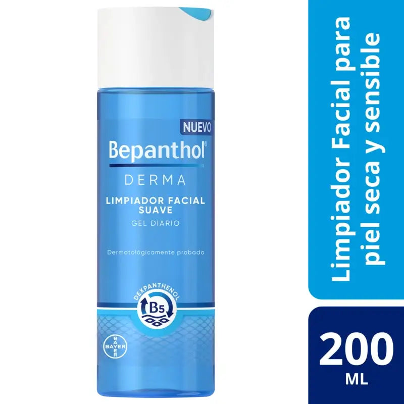Bepanthol Derma Jemný čistiaci prípravok na tvár bez mydla 200 ml