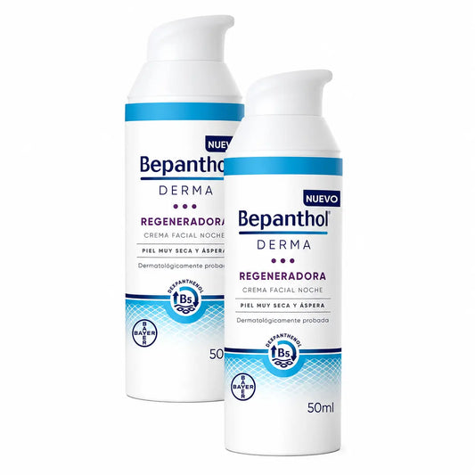 Bepanthol Derma Regeneračný nočný krém na tvár, balenie 2 x 50 ml