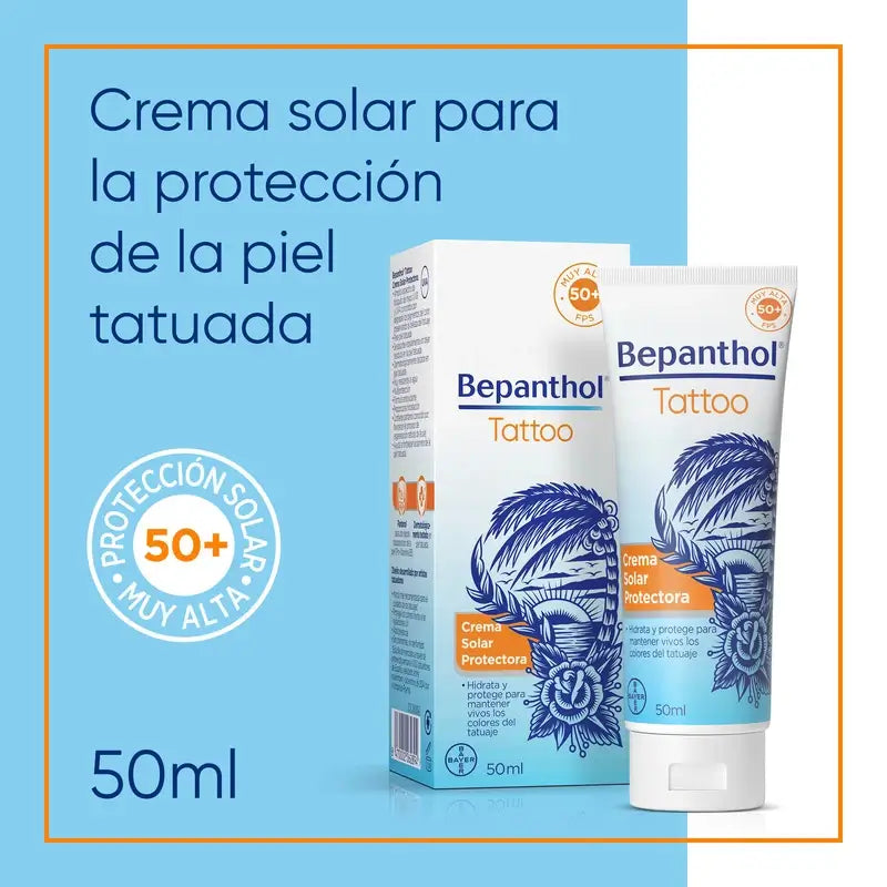 Bepanthol Tattoo opaľovací krém SPF50, 50 ml