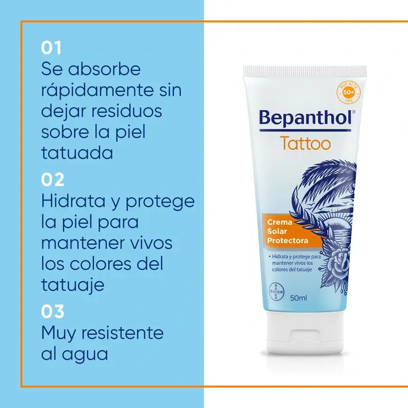 Bepanthol Tattoo opaľovací krém SPF50, 50 ml