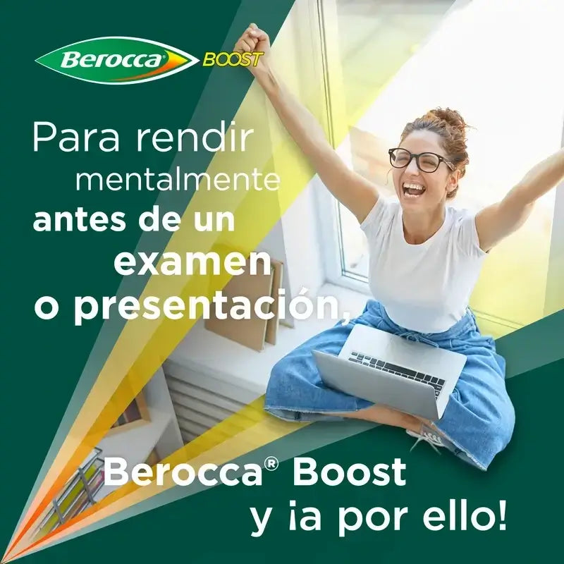 Berocca Boost – horčík, vitamíny a minerály s guaranou, 2x30 šumivých tabliet