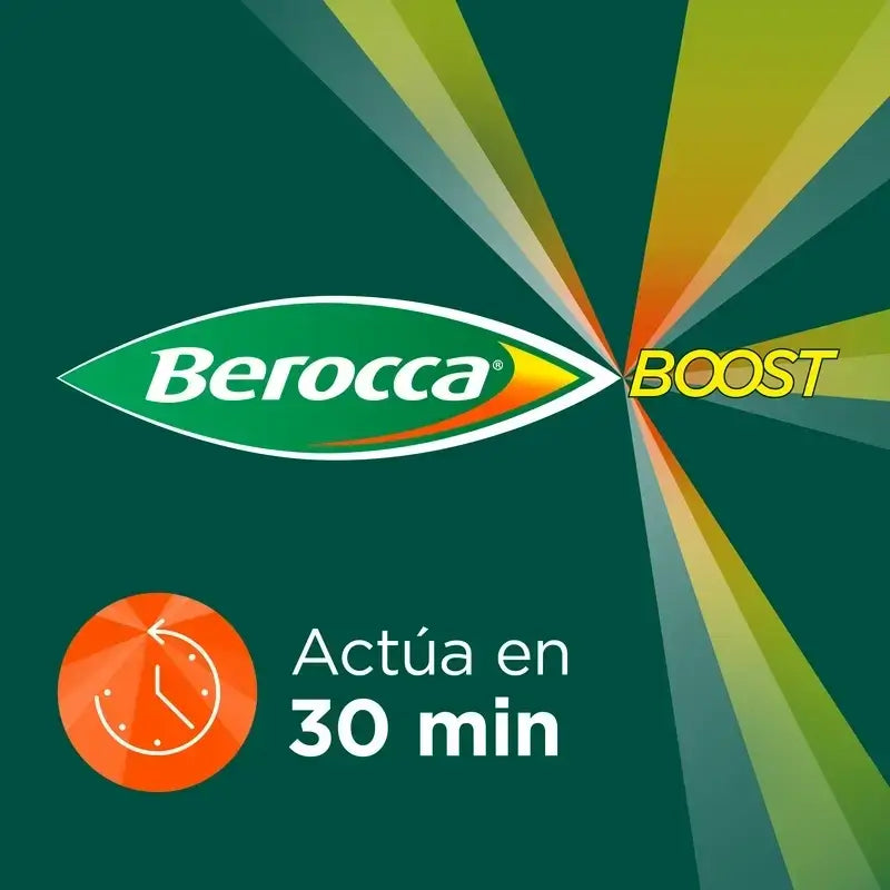 Berocca Boost – horčík, vitamíny a minerály s guaranou, 2x30 šumivých tabliet