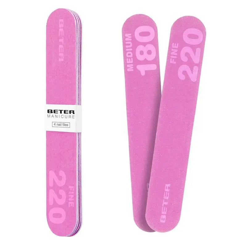 Beter Pack – 4x pilníky na nechty, zo sklenených vlákien, zrnitosť 180/220