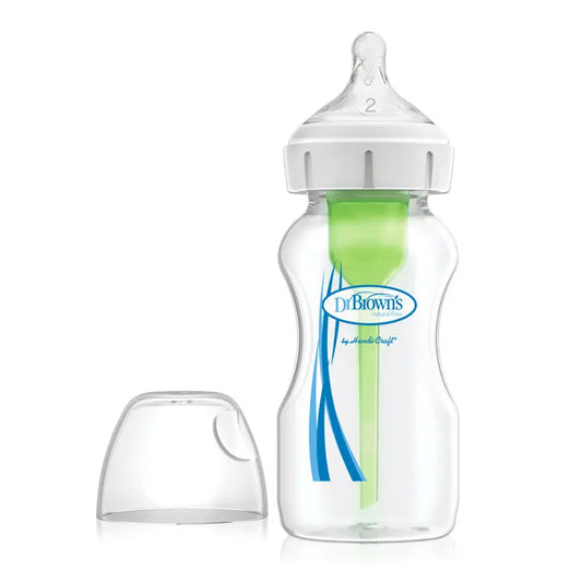 Dr. Brown's Feeding Bottle Wide Mouth Pp Options+ Nipple Level 2, 270 ml