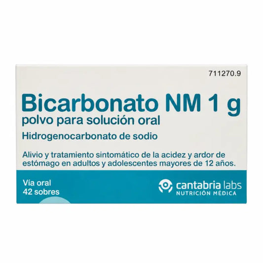 Bikarbonát NM 1 g, prášok na prípravu perorálneho roztoku, 42 vrecúšok