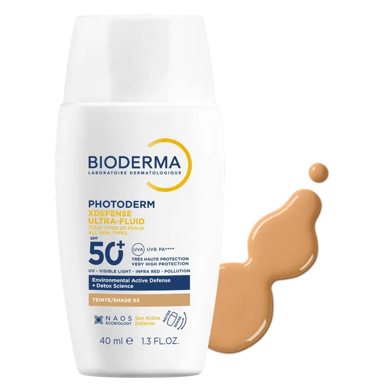 Bioderma Photoderm Xdefense Ultra Fluid SPF 50+ odtieň 03, 40 ml