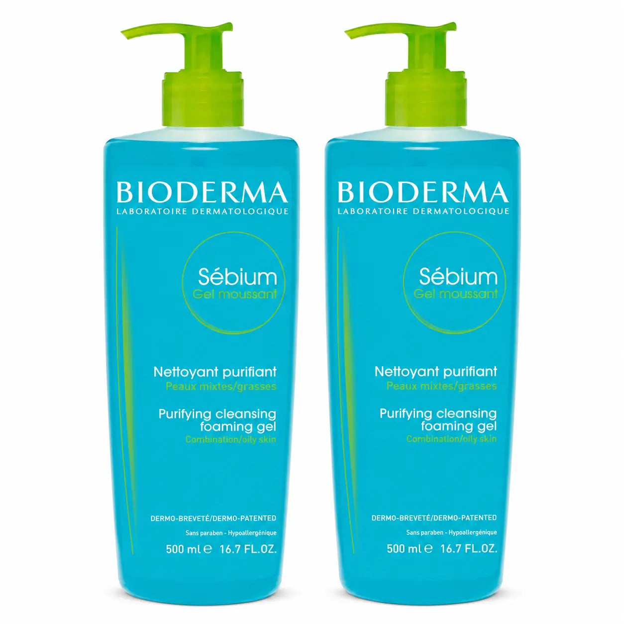 Bioderma Sebium Čistiaci penový gél 500 ml, balenie po 2 ks