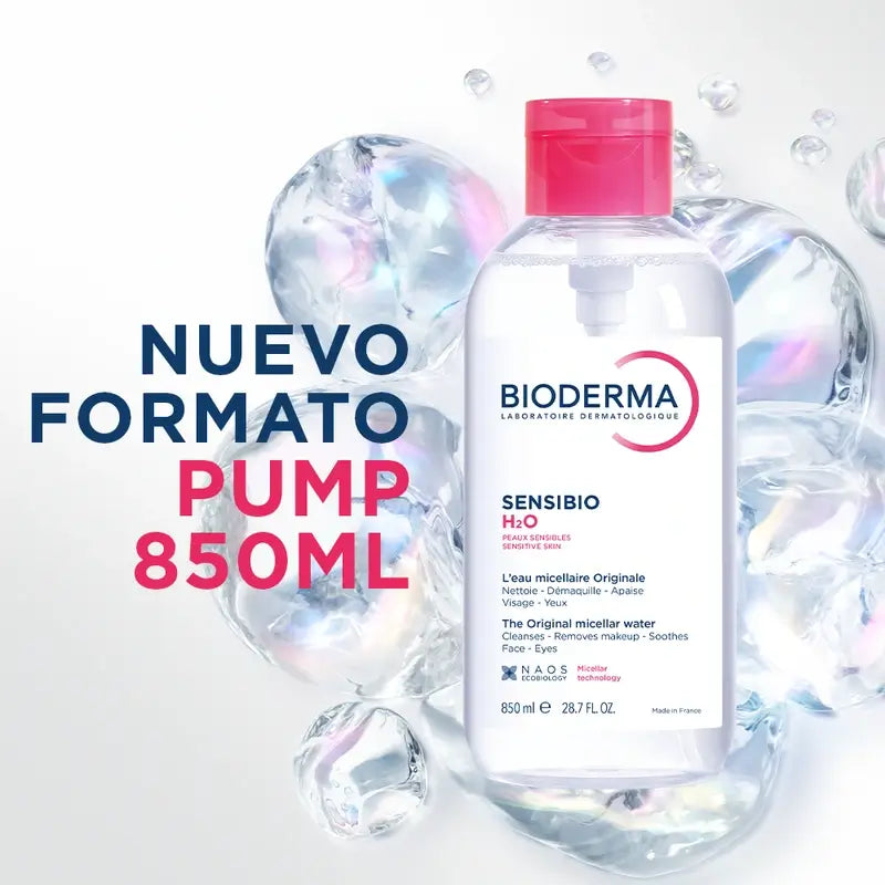 Bioderma Sensibio H2O PUMP Micelárny roztok pre citlivú pleť 850 ml