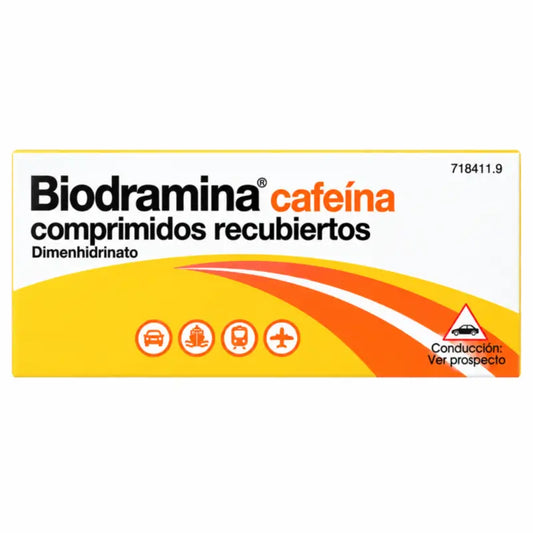 Biodramina Kofeín 4 obalené tablety