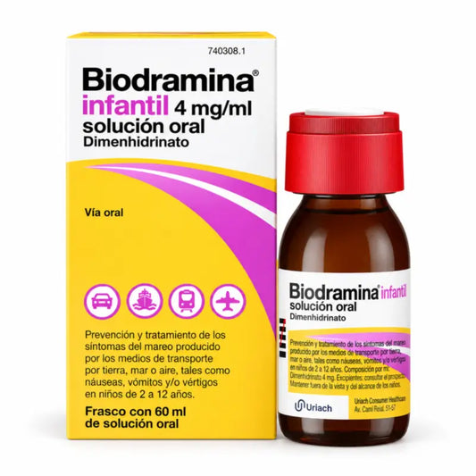 Biodramina pre deti 4 mg perorálny roztok 60 ml