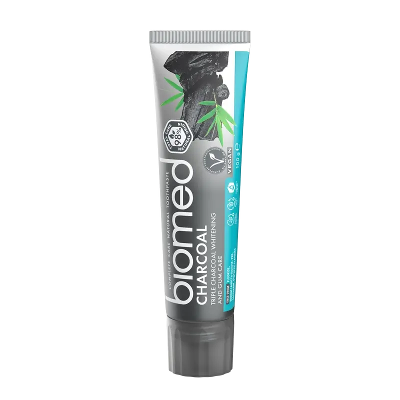 Biomed Charcoal Prírodná zubná pasta, 100 g