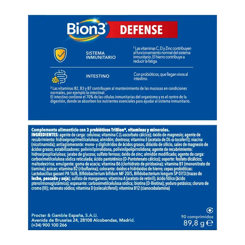 Bion3 Defense Multivitamíny, 90 tabliet