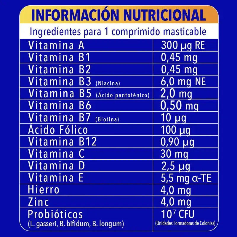 Bion3 Defense Junior – multivitamínové žuvacie tablety, 30 tabliet