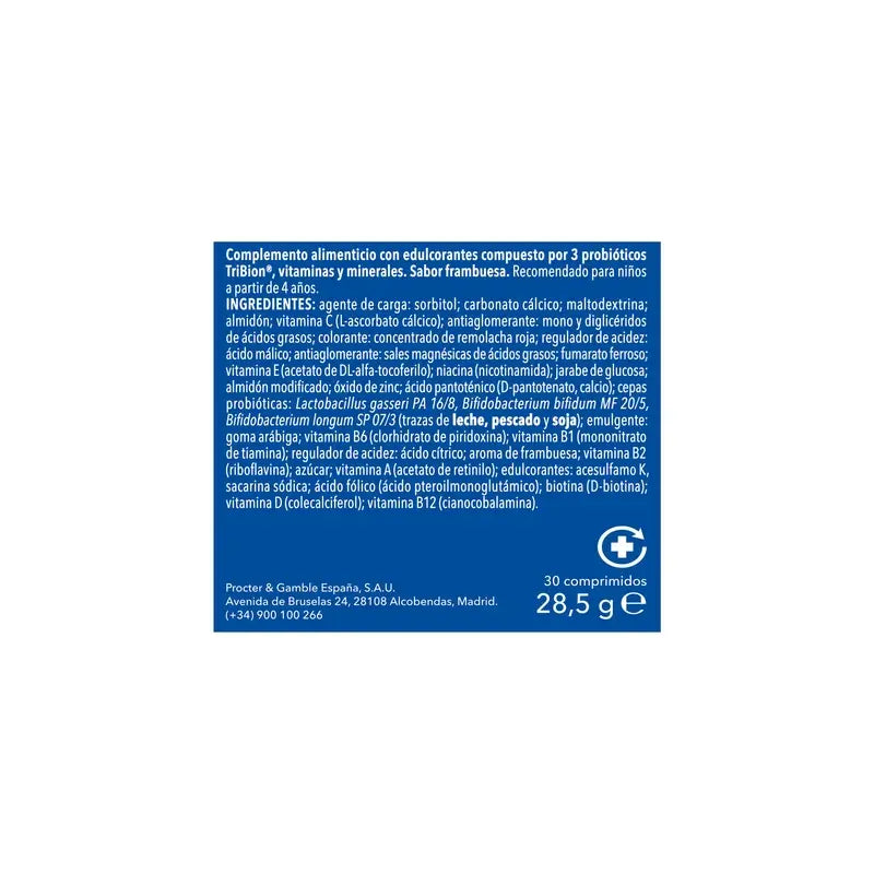 Bion3 Defense Junior – multivitamínové žuvacie tablety, 30 tabliet