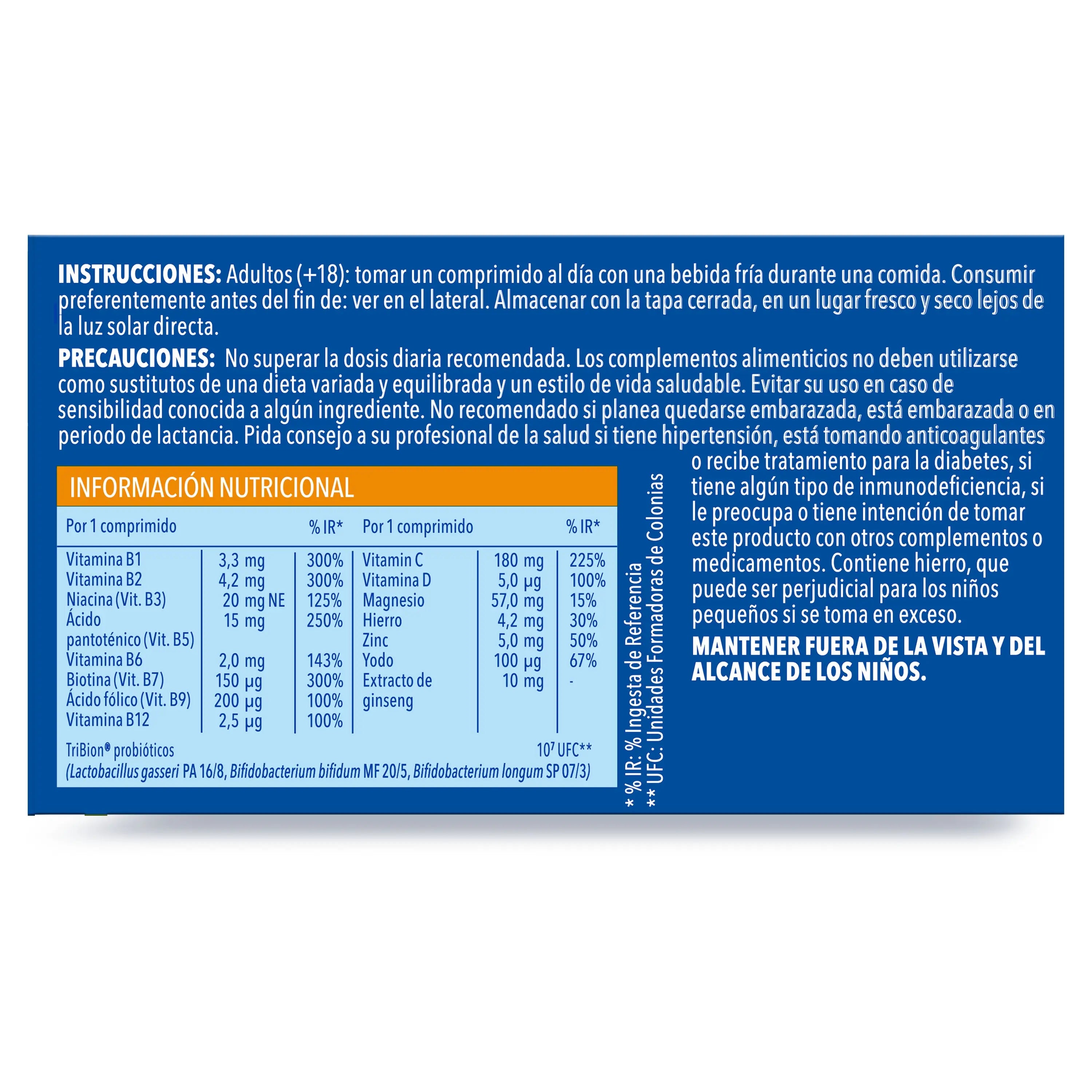 Bion3 Energy – multivitamínové tablety s probiotikami, vitamínom B12, C a horčíkom