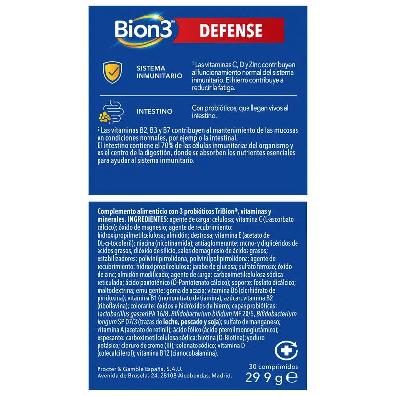 Bion3 Defense – multivitamíny, 30 tabliet