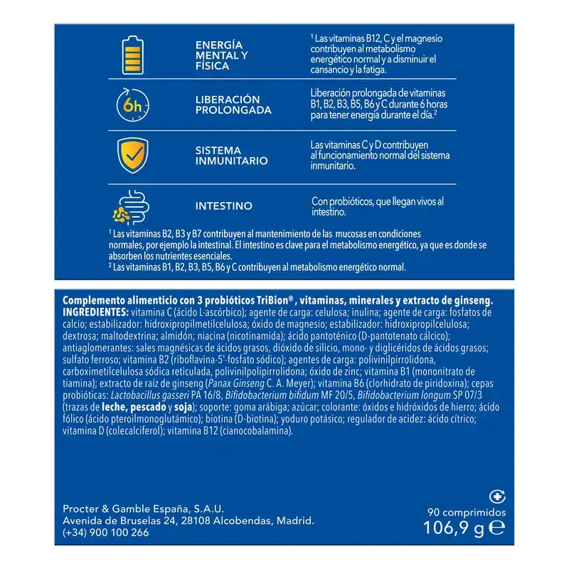 Bion3 Energy Multivitamíny, 2 x 30 tabliet