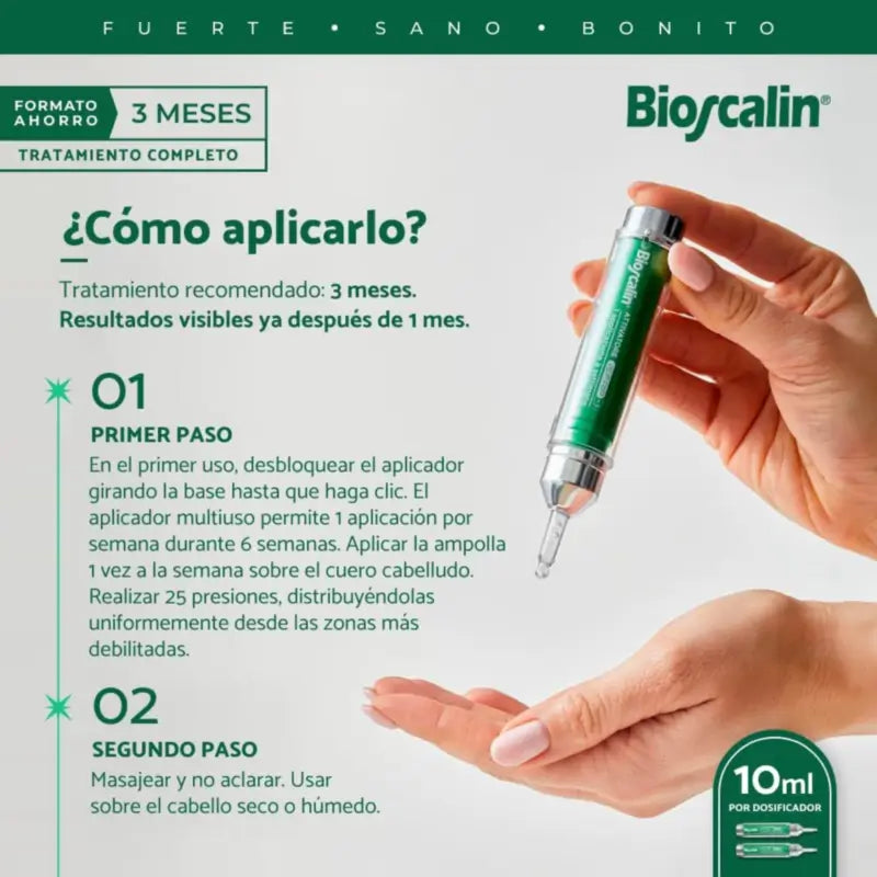 Bioscalin – aktivátor rastu vlasov, 2 ampulky, 10 ml
