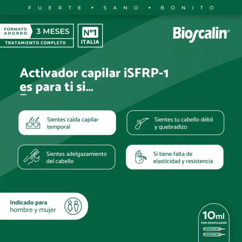 Bioscalin – aktivátor rastu vlasov, 2 ampulky, 10 ml