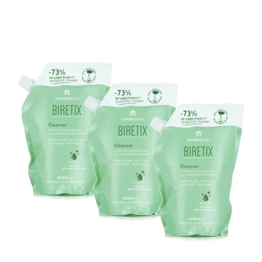 Biretix Čistiaci a vyvažujúci gél – náplň, balenie 3 x 400 ml