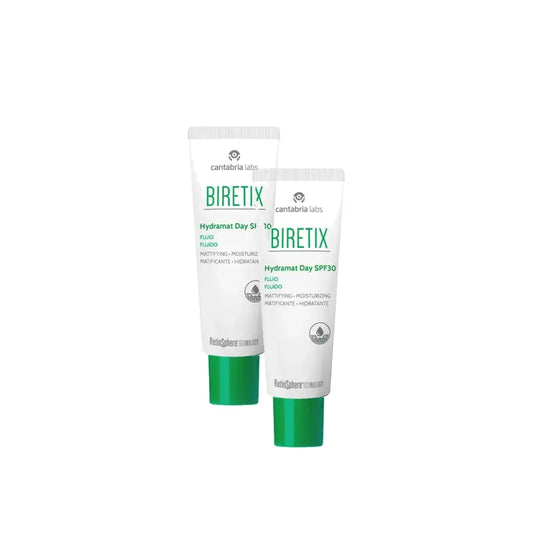 BIRETIX Hydramat Day SPF 30 pleťový krém, balenie 2 x 50 ml