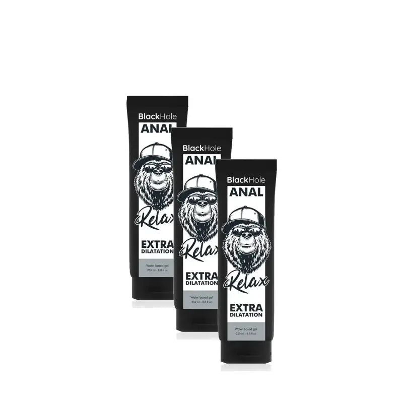Black Hole Anal Relax Gel 250 ml, balenie po 3 ks