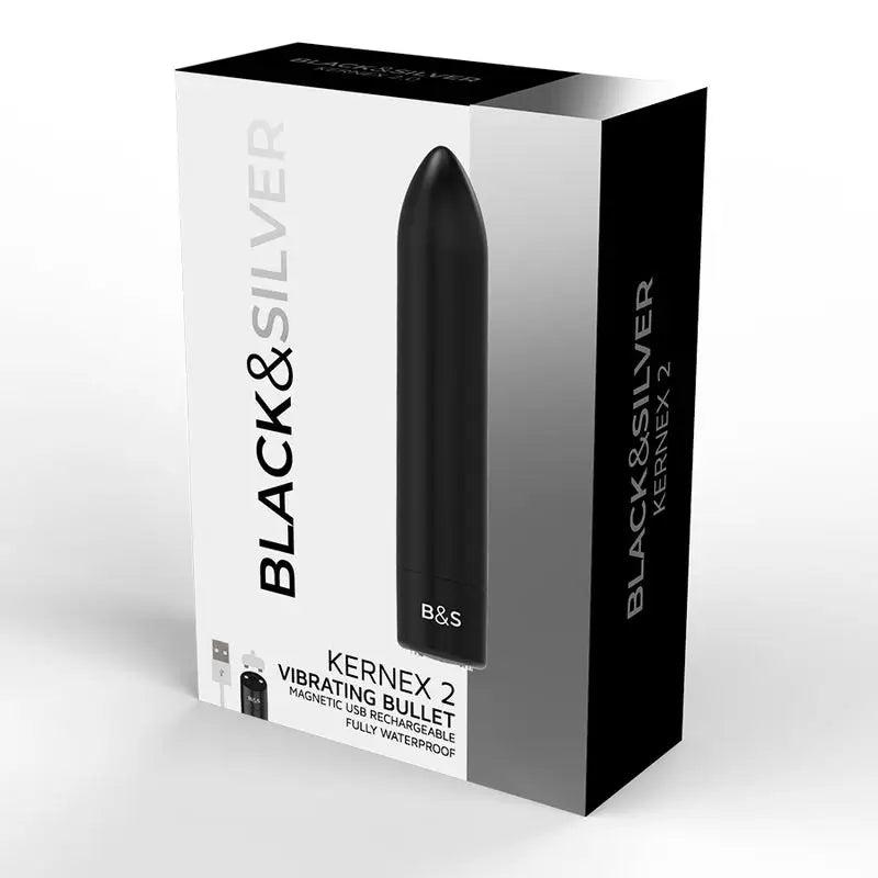 Black&Silver Vibračná guľôčka Kernex 2 – čierna