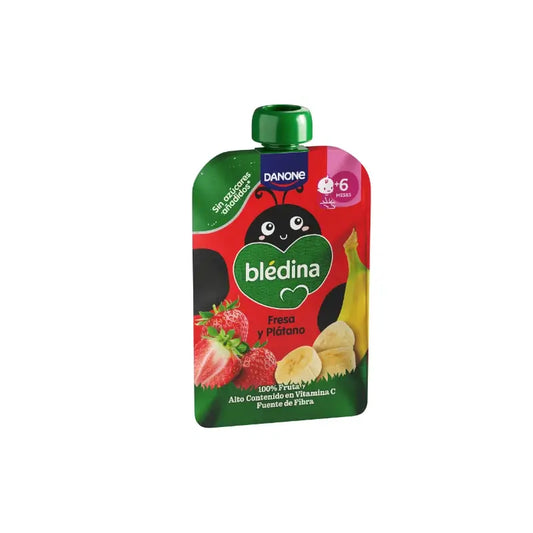Bledina vrecúško s príchuťou banán a jahoda 100 g 