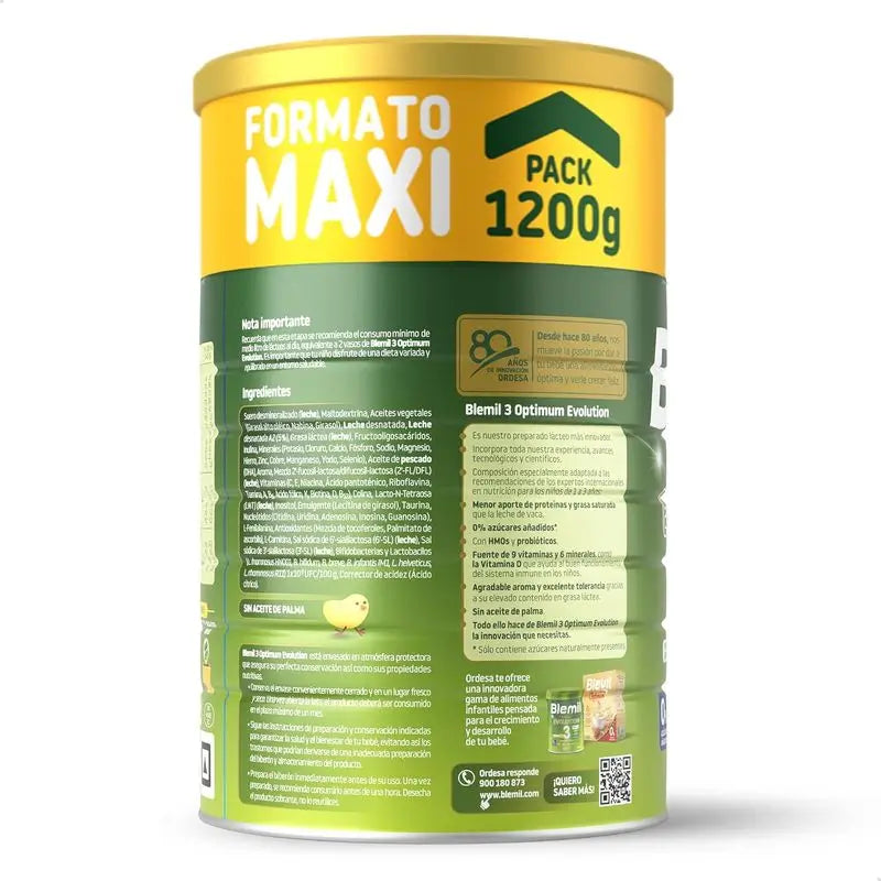 Blemil Optimum Evolution 3 – mlieko pre rastúce deti, 1200 g
