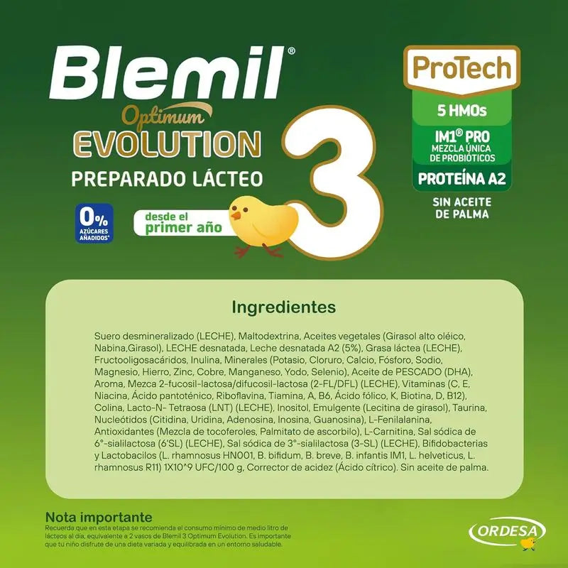 Blemil Optimum Evolution 3 – mlieko pre rastúce deti, 800 g