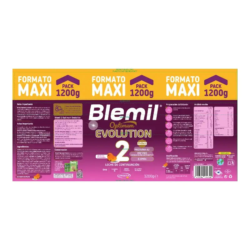 Blemil Optimum Evolution 2 – pokračovacie mlieko, 1200 g
