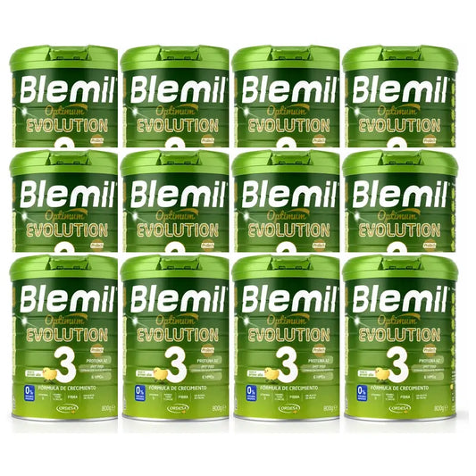 Blemil Optimum Evolution 3 – rastové mlieko, 12 × 800 g